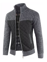 Load image into Gallery viewer, Black Men&#39;s Thickened Sweater Jacket
