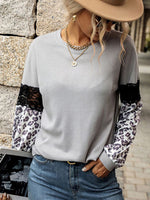 Load image into Gallery viewer, Lace Cheetah Print Top
