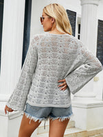 Load image into Gallery viewer, Drawstring Cut-Out Sweater
