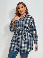 Load image into Gallery viewer, Waist Tie Longline Shirt
