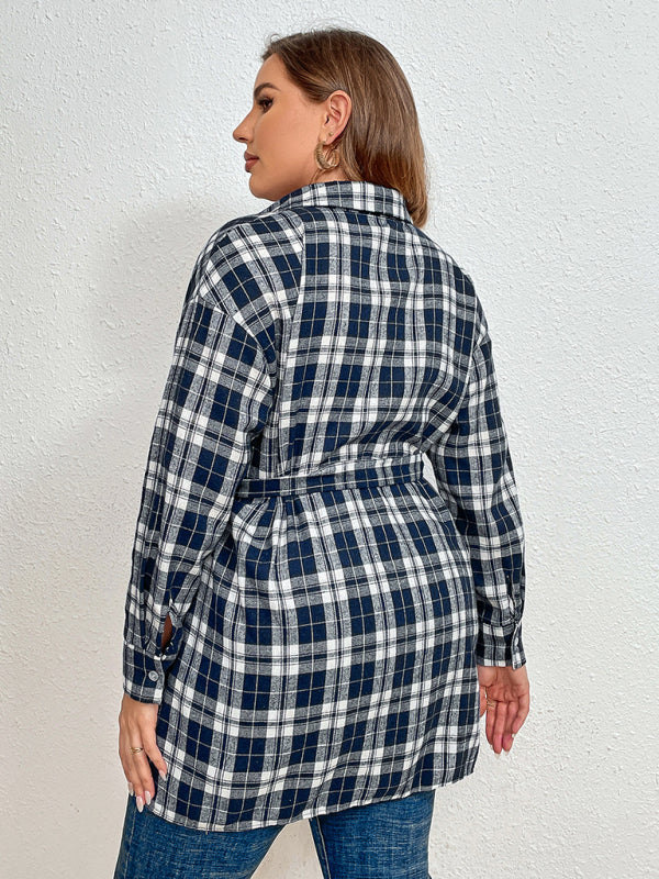 Waist Tie Longline Shirt