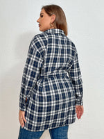 Load image into Gallery viewer, Waist Tie Longline Shirt
