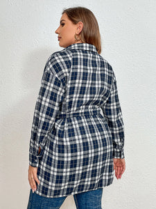 Waist Tie Longline Shirt