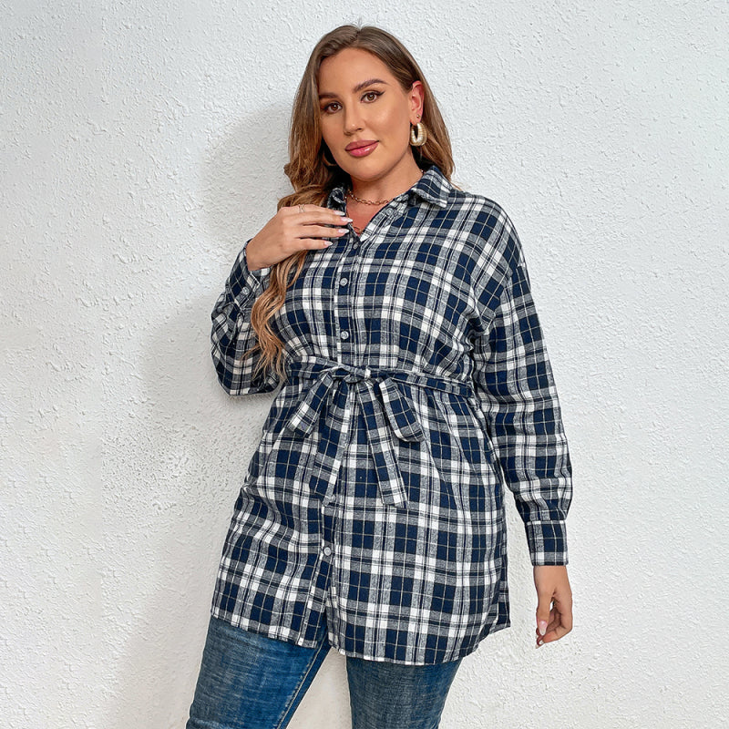 Waist Tie Longline Shirt