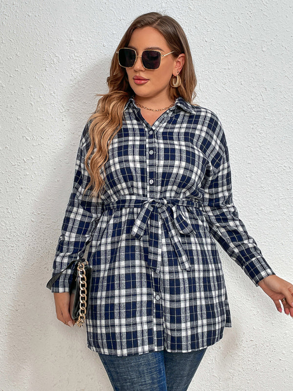 Waist Tie Longline Shirt