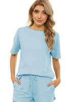 Load image into Gallery viewer, Peach Casual Waffle Two-Piece Set
