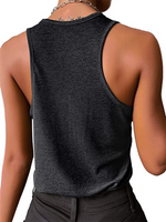 Load image into Gallery viewer, Black Snap Button Tank Top
