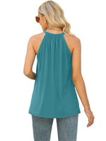 Load image into Gallery viewer, Lace Panel Sleeveless Tank Top

