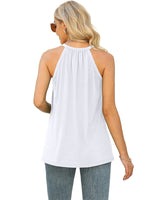 Load image into Gallery viewer, Lace Panel Sleeveless Tank Top
