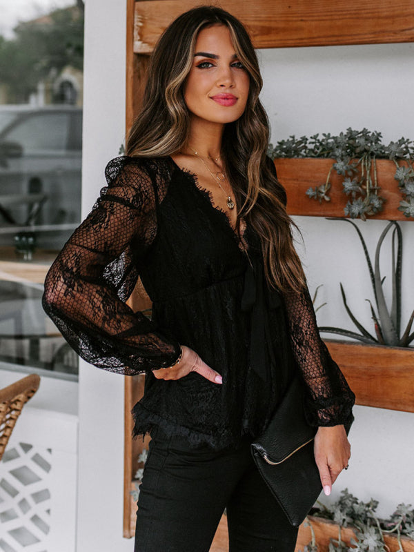 Lace Embroidery Top