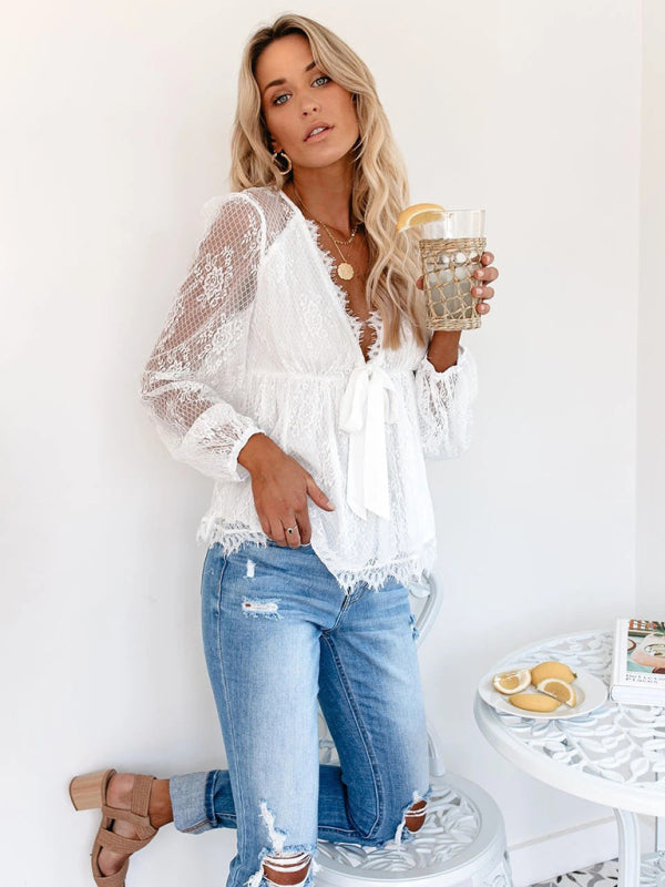 Lace Embroidery Top