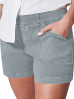 Load image into Gallery viewer, Cream Large Pocket Casual Shorts
