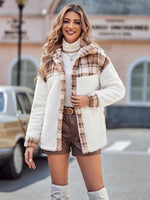 Load image into Gallery viewer, Beige Long Sleeve Plush Coat
