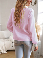 Load image into Gallery viewer, Pink Patchwork Long Sleeved Blouse
