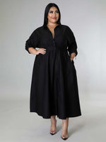 Load image into Gallery viewer, Curve Long Sleeve Shirt Dress
