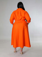Load image into Gallery viewer, Curve Long Sleeve Shirt Dress
