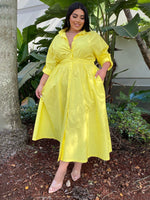 Load image into Gallery viewer, Curve Long Sleeve Shirt Dress
