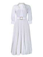 Load image into Gallery viewer, Curve V-Neck Pleated Dress
