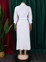 Load image into Gallery viewer, Curve V-Neck Pleated Dress

