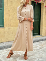 Load image into Gallery viewer, Retro Elegant Button Dress

