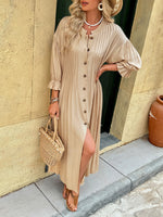 Load image into Gallery viewer, Retro Elegant Button Dress

