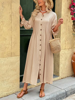 Load image into Gallery viewer, Retro Elegant Button Dress
