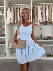 Ruffle Suspender Lace Dress
