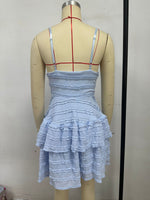 Load image into Gallery viewer, Ruffle Suspender Lace Dress
