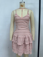 Load image into Gallery viewer, Ruffle Suspender Lace Dress
