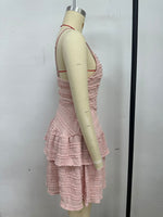 Load image into Gallery viewer, Ruffle Suspender Lace Dress
