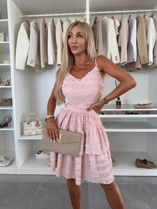 Ruffle Suspender Lace Dress