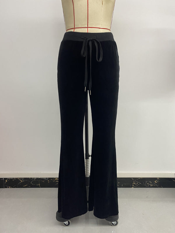 Velvet Flared Trousers