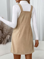 Load image into Gallery viewer, Suspender Corduroy Dress
