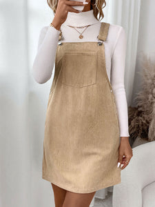 Suspender Corduroy Dress