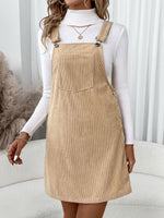 Load image into Gallery viewer, Suspender Corduroy Dress
