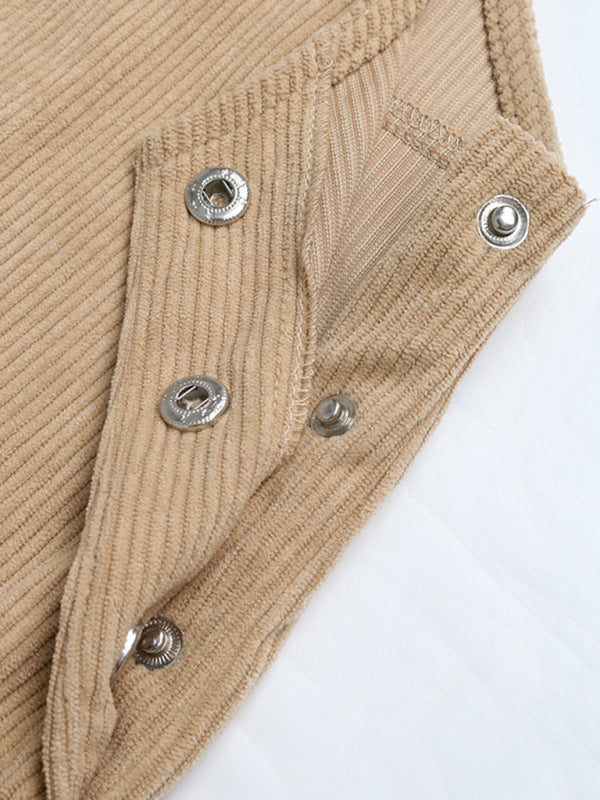 Suspender Corduroy Dress