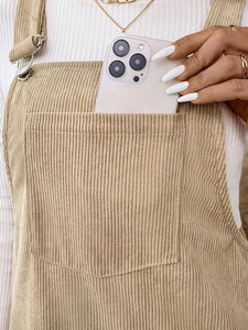Suspender Corduroy Dress