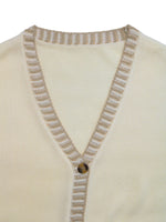 Load image into Gallery viewer, Contrast Colour Sleeveless Cardigan
