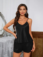 Load image into Gallery viewer, Suspender Lace Shorts Pyjamas Set
