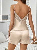Load image into Gallery viewer, Suspender Lace Shorts Pyjamas Set
