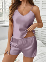 Load image into Gallery viewer, Suspender Lace Shorts Pyjamas Set
