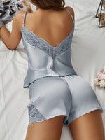 Load image into Gallery viewer, Suspender Lace Shorts Pyjamas Set
