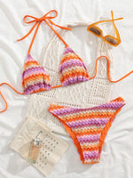 Load image into Gallery viewer, Halter Neck Backless Beach Bikini
