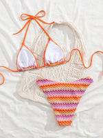 Load image into Gallery viewer, Halter Neck Backless Beach Bikini
