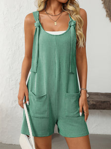Casual Twisted Stripe Knitted Jumpsuit Overalls