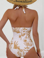 Load image into Gallery viewer, Coconut Tree Print One-Piece Swimsuit
