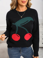 Load image into Gallery viewer, Cherry Print Sweater
