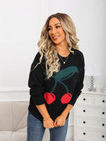Load image into Gallery viewer, Cherry Print Sweater

