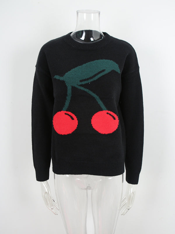 Cherry Print Sweater