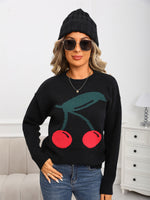 Load image into Gallery viewer, Cherry Print Sweater

